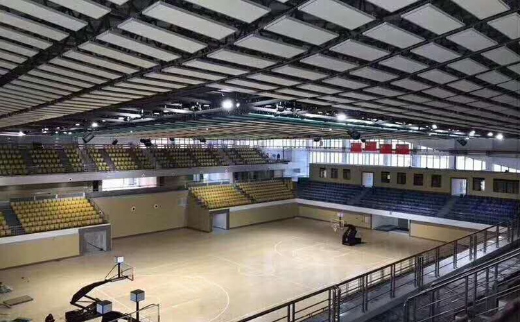 河南安陽籃球館空間吸聲體聲學工程-1