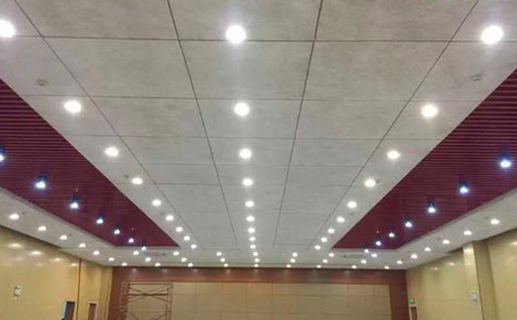 四川樂山學校會議室吸音纖維板聲學工程-2